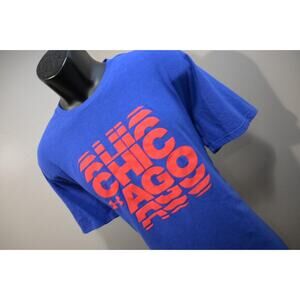 Under Armour Gym Shirt Dri Fit MLB Chicago Cubs Blue Mens Size Large